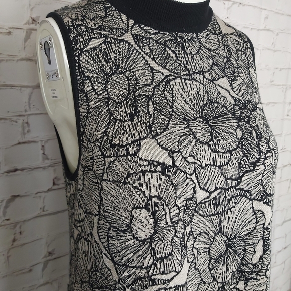 𝅺ANNE Klein Womens Floral Jacquard High Low Sweater - Picture 5 of 15